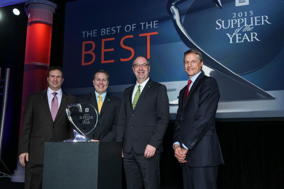 MANN+HUMMEL reconocido por General Motors como ganador del premio al Proveedor del Año 2015
