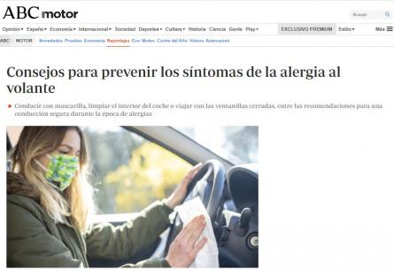 Consejos para prevenir los síntomas de la alergia al volante